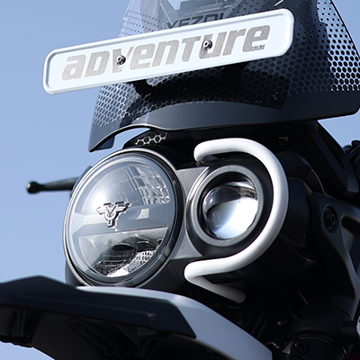 yezdi adventure headlight