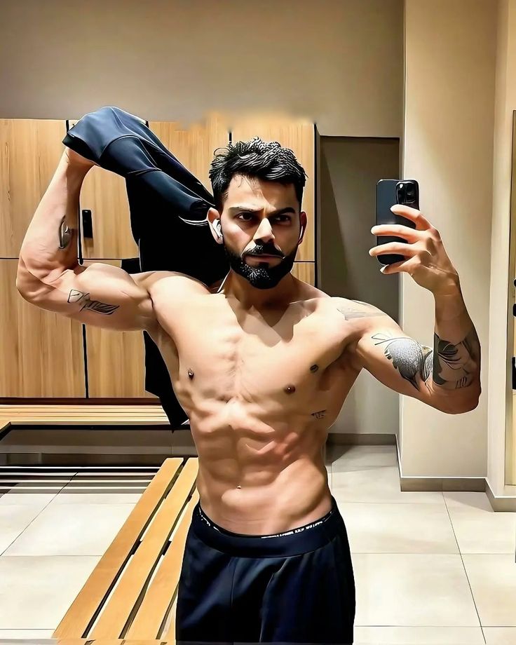 virat Kohli fitness image